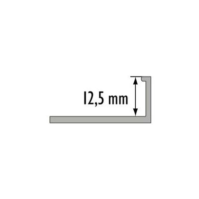 Cezar profil narożny zakończeniowy do glazury 12,5 mm/250 cm czarny mat 824081