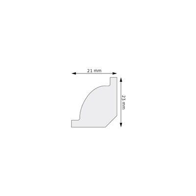 Creativa LPC-01 listwa przypodłogowa 23 mm 244 cm biały satyna 862342