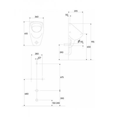 Keramag Renova Nr 1 pisuar KeraTect 235200-600