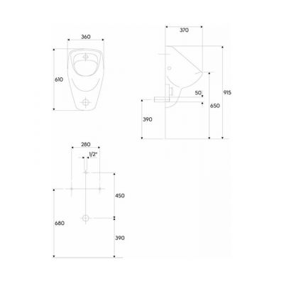 Keramag Renova Nr 1 pisuar KeraTect 235300-600