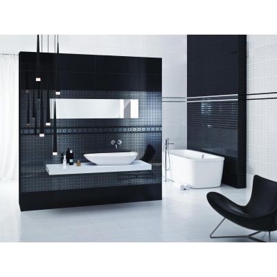 Paradyż Piumetta listwa ścienna Nero A 7x59,5