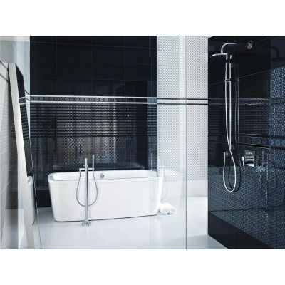 Paradyż Piumetta listwa ścienna Nero A 7x59,5