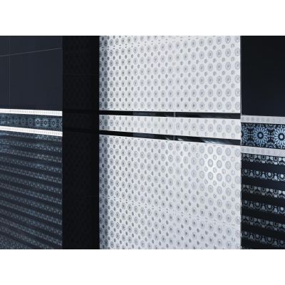 Paradyż Piumetta listwa ścienna Nero A 7x59,5