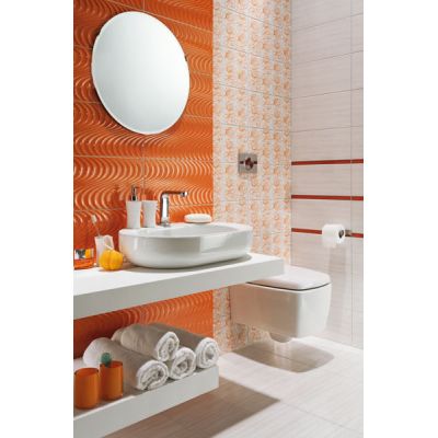 Tubądzin Wave mozaika ścienna white 30x30