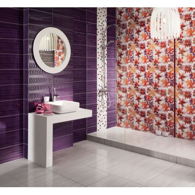 Tubądzin Wave mozaika ścienna white 30x30