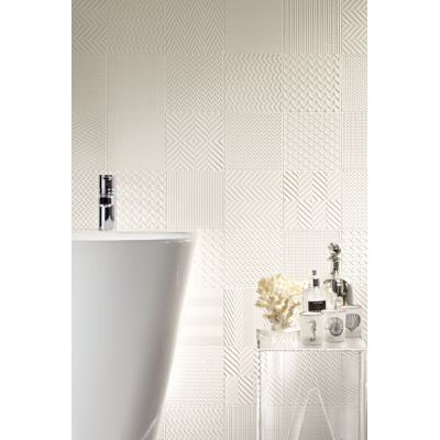 Tubądzin Elementary mozaika ścienna White 32,1x30cm