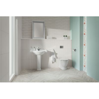 Domino Delice płytka podłogowa white STR 59,8 x 14,8cm domDelWhiStr598x148