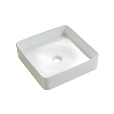 Bathco Spain Nilo umywalka 40 cm nablatowa kwadratowa biała 4090