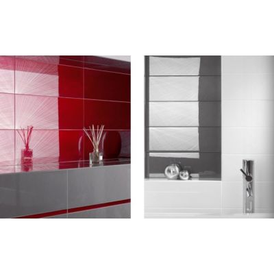 Paradyż Yoshioka/Purio listwa szklana Ivory 2,3x60