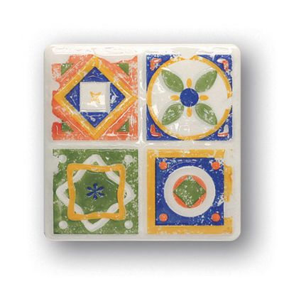 Tubądzin Majolika dekor ścienny Quartet 1 11,5x11,5 cm