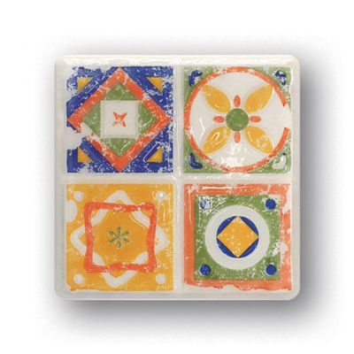 Tubądzin Majolika dekor ścienny Quartet 2 11,5x11,5 cm