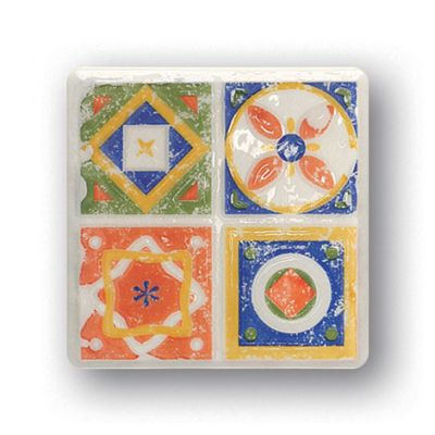 Tubądzin Majolika dekor ścienny Quartet 3 11,5x11,5 cm