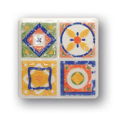 Tubądzin Majolika dekor ścienny Quartet 4 11,5x11,5 cm