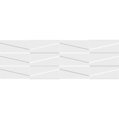 Paradyż Tel Awiv płytka ścienna Bianco C STR 29,8X89,8 cm