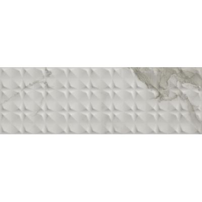 Azteca Calacatta Silver Queen płytka ścienna 40x120 cm szary połysk