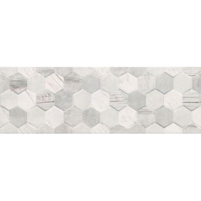 Ceramika Color Polaris Hexagon Mix płytka ścienna 25x75 cm szary mat