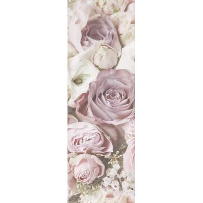 Ceramika Color Glamour Flower A dekor ścienny 25x75 cm połysk