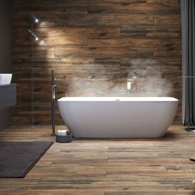 Opoczno Grand Wood Rustic Mocca płytka ścienno-podłogowa 19,8x119,8 cm STR brązowy mat