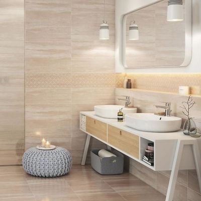 Cersanit Marble Room cream płytka ścienna 20x60 cm kremowy mat