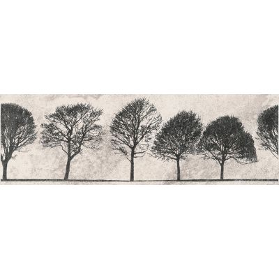 Opoczno Willow Sky Inserto Tree dekor ścienny 29x89 cm szary mat