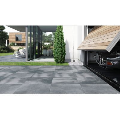 Opoczno Beton 2.0 dark grey płytka podłogowa 59,3x59,3 cm STR ciemny szary mat