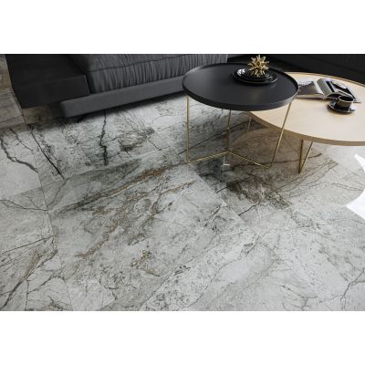 Opoczno Essential grey polished płytka ścienno-podłogowa 79,8x79,8 cm szary poler