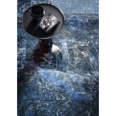 Opoczno Color Crush polished płytka ścienno-podłogowa 79,8x79,8 cm niebieski poler