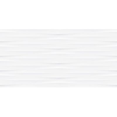 Opoczno Ribero white structure satin płytka ścienna 29,8x59,8 cm STR biały połysk