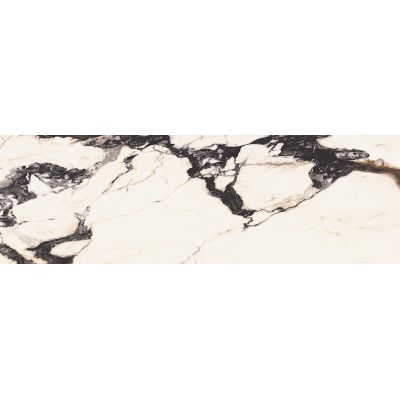 Opoczno Santis white stone glossy płytka ścienna 24x74 cm biały połysk