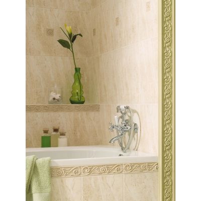 Opoczno Amaro listwa ścienna 6x25 cm kremowy mat