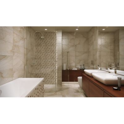 Opoczno Sahara Beige Border Mosaic mozaika ścienno-podłogowa 11,7x29,5 cm STR beżowy mat