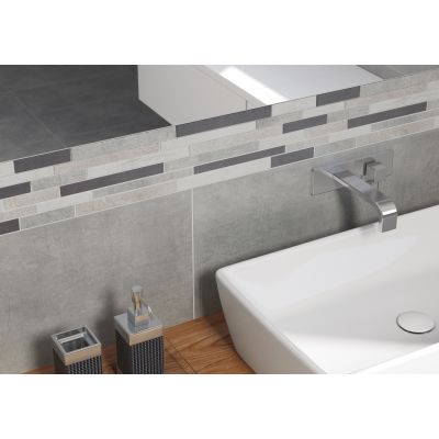 Opoczno Dreaming grey mosaic mozaika ścienno-podłogowa 12x60 cm szary mat