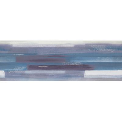 Opoczno Artistico blue inserto geo dekor ścienny 25x75 cm mix połysk