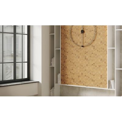 Opoczno Grand Wood Rustic Bronze Mosaic Trapeze mozaika ścienno-podłogowa 19x30,6 cm STR brązowy mat