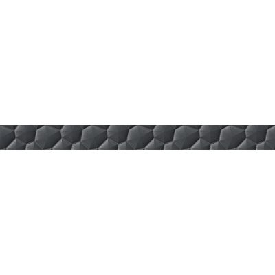 Cersanit Mystic Cemento conglomerate black border listwa ścienna 5,5x59,8 cm STR czarny mat