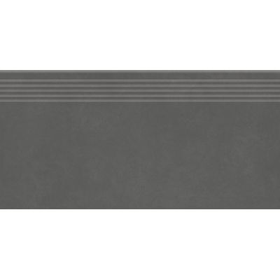 Opoczno Optimum Graphite Steptread stopnica podłogowa 29,8x59,8 cm szary mat