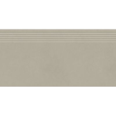 Opoczno Optimum Light Grey Steptread stopnica podłogowa 29,8x59,8 cm szary mat