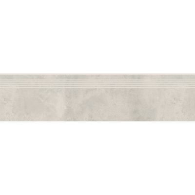 Opoczno Quenos White Steptread stopnica podłogowa 29,8x119,8 cm biały mat
