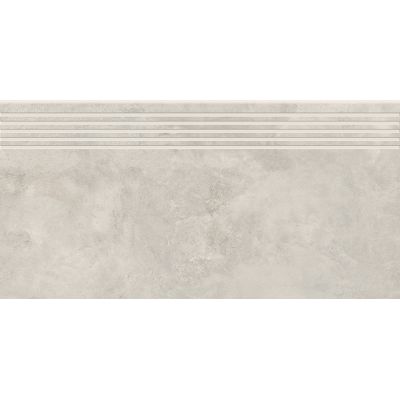 Opoczno Quenos White Steptread stopnica podłogowa 29,8x59,8 cm biały mat