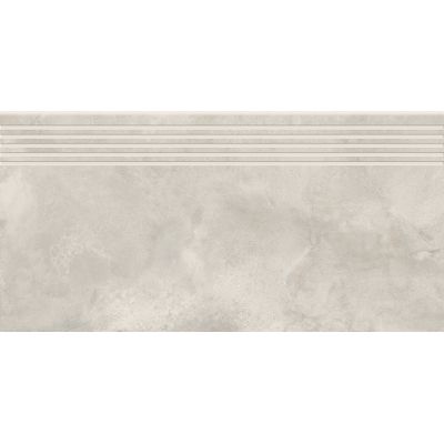 Opoczno Quenos White Steptread stopnica podłogowa 29,8x59,8 cm biały mat