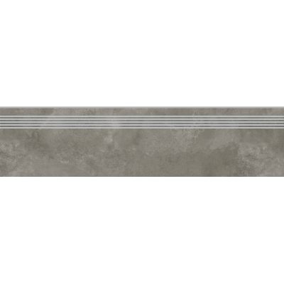 Opoczno Quenos Grey Steptread stopnica podłogowa 29,8x119,8 cm szary mat