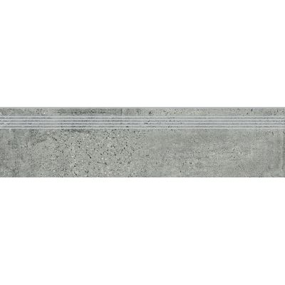 Opoczno Newstone Grey Steptread stopnica podłogowa 29,8x119,8 cm szary mat