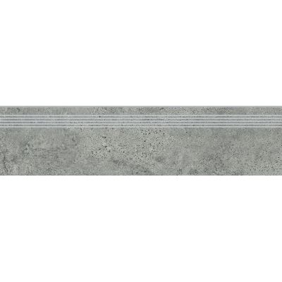 Opoczno Newstone Grey Steptread stopnica podłogowa 29,8x119,8 cm szary mat