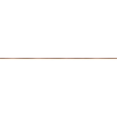 Opoczno Universal Metal Borders metal copper border glossy listwa ścienna 1x119,8 cm miedziany połysk