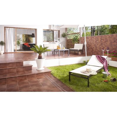 Opoczno Solar brown 3D płytka elewacyjna 6,5x24,5 cm STR brązowy połysk