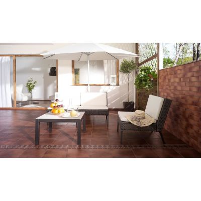 Opoczno Solar brown 3D płytka elewacyjna 6,5x24,5 cm STR brązowy połysk