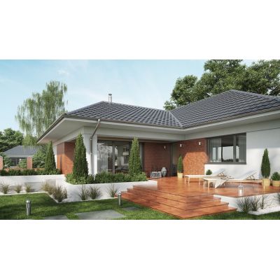 Opoczno Solar orange 3D płytka elewacyjna 30x30 cm STR pomarańczowy połysk