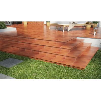 Opoczno Solar orange 3D płytka elewacyjna 30x30 cm STR pomarańczowy połysk