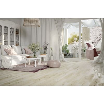 Opoczno Wood Concept Classic Oak white płytka ścienno-podłogowa 14,7x89 cm STR biały mat