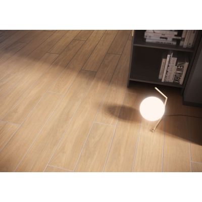 Opoczno Grand Wood Prime Dark Beige płytka ścienno-podłogowa 19,8x179,8 cm STR beżowy mat